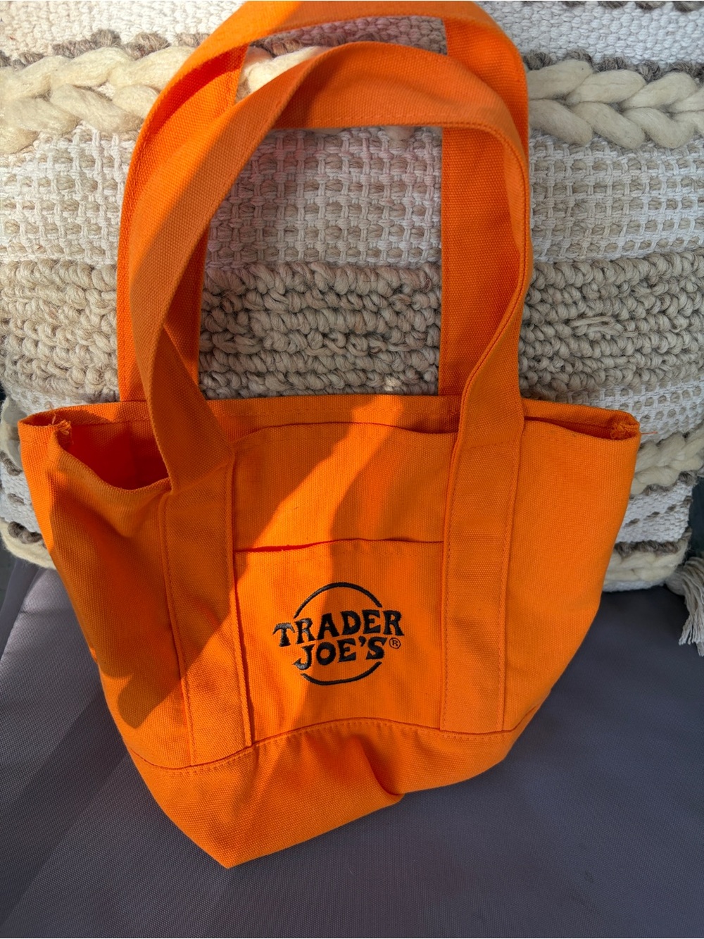 Trader Joes mini canvas tote - - Picture 3 of 7